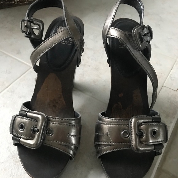 Burberry Sandal Heels (only worn once) - Picture 1 of 4